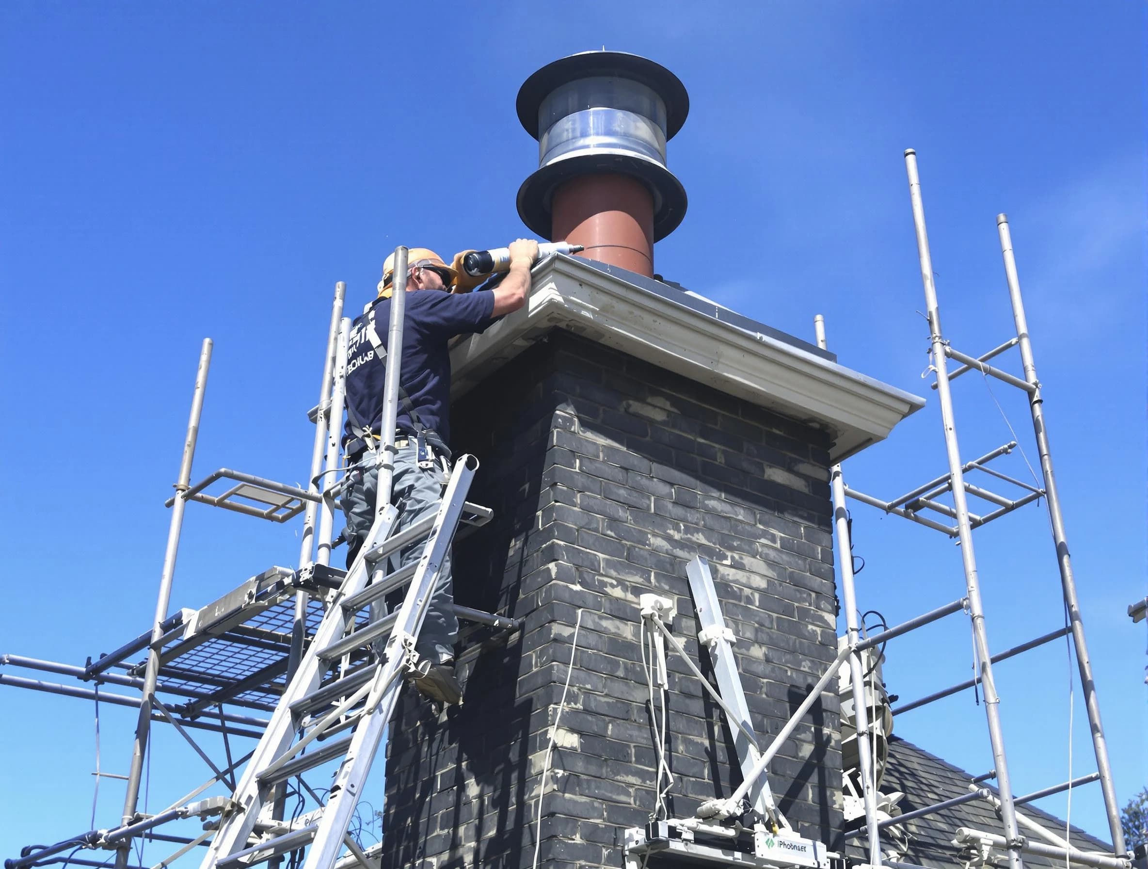 Sturdy chimney crown finished by Sandy Springs Chimney Sweep in Sandy Springs, GA