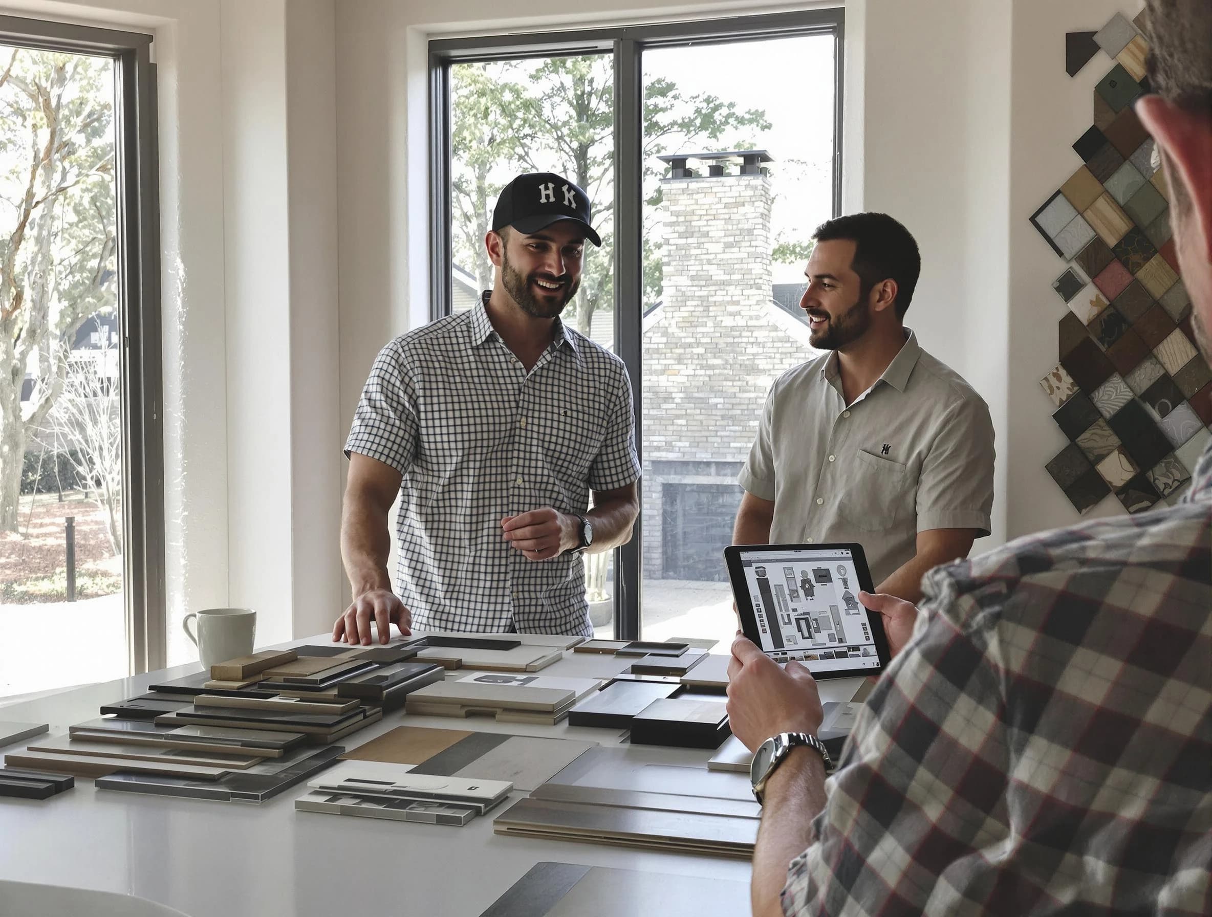 Sandy Springs Chimney Sweep remodeling a chimney and fireplace in Sandy Springs, GA