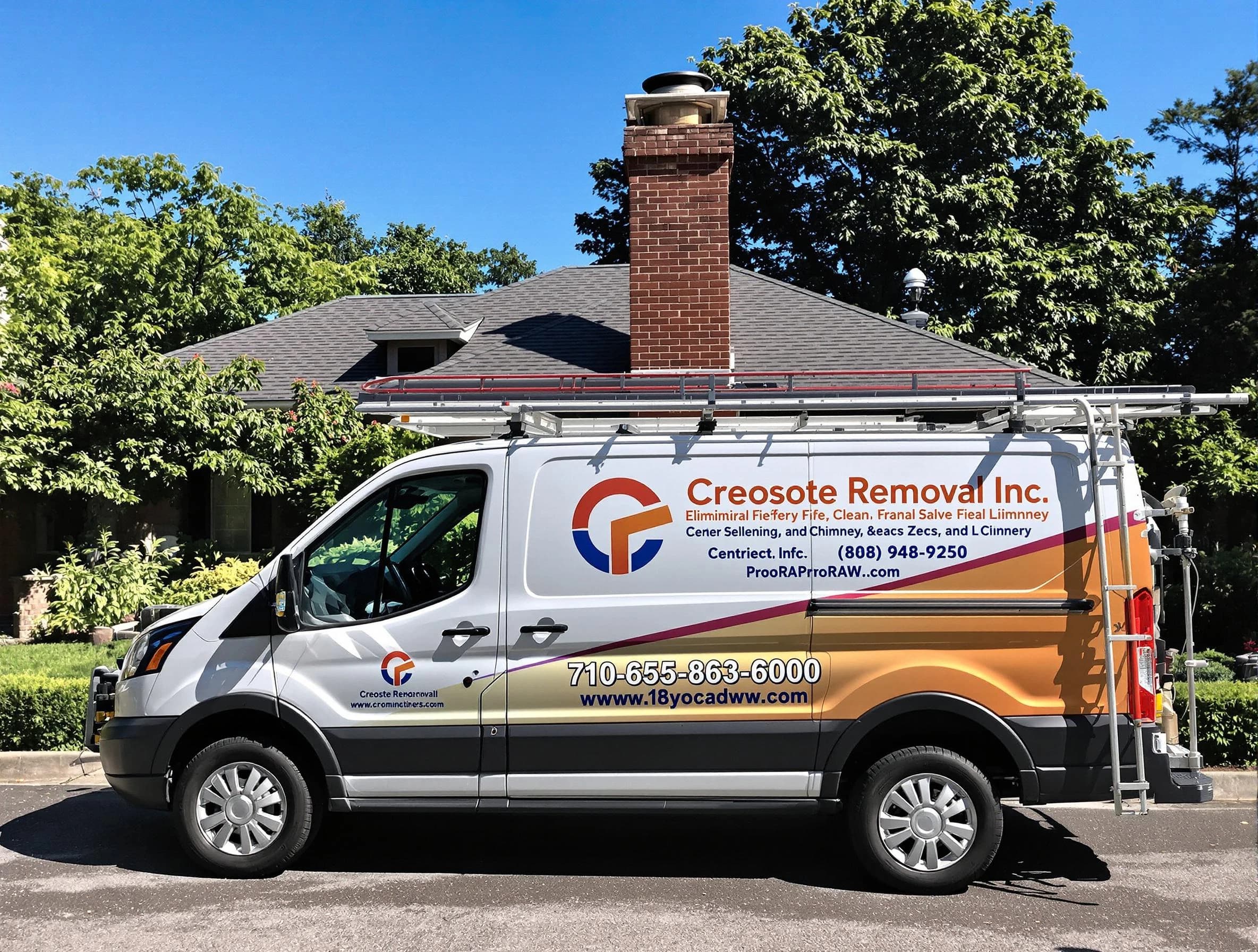 Sandy Springs Chimney Sweep technician removing creosote safely in Sandy Springs, GA