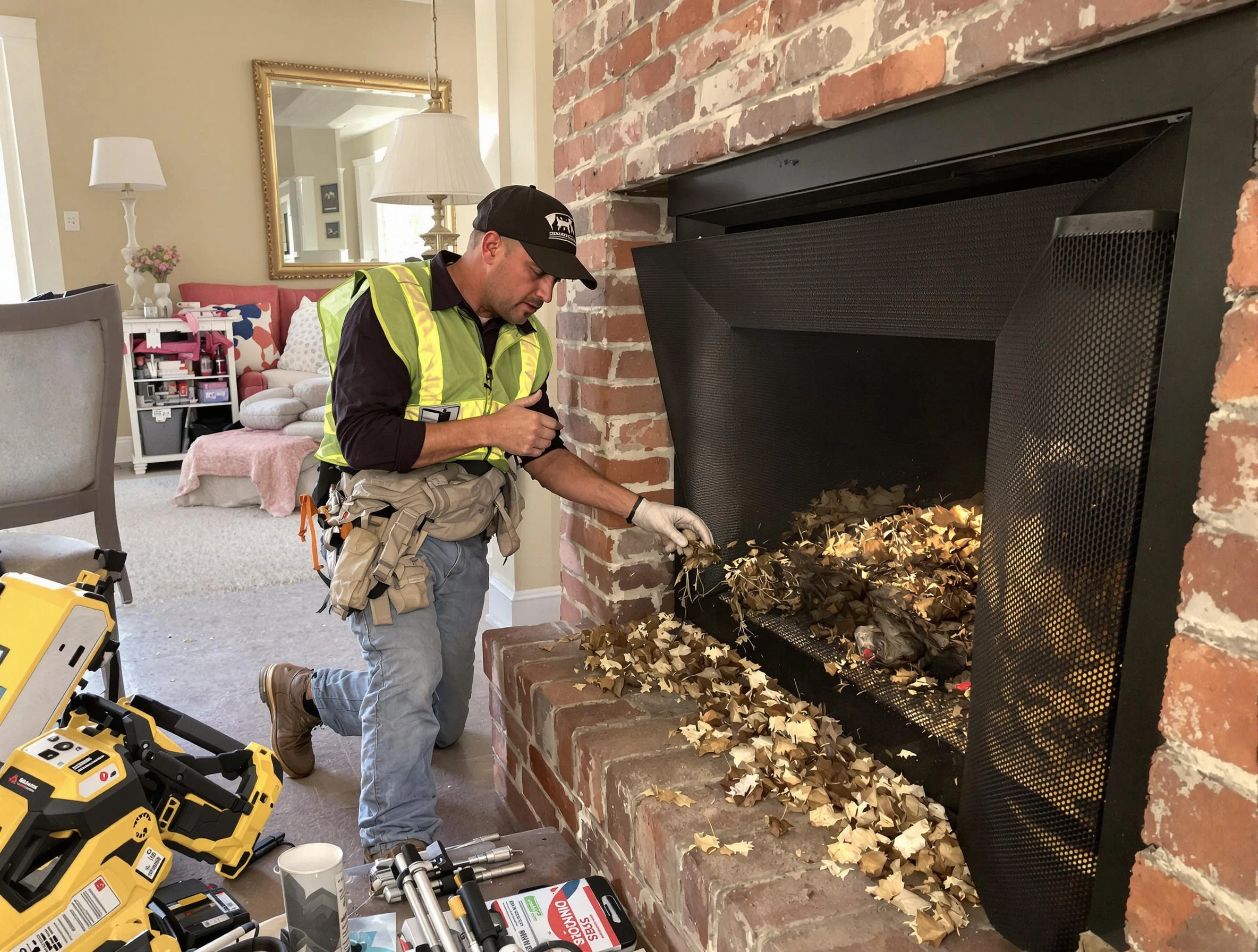 Safe screening installation by Sandy Springs Chimney Sweep in Sandy Springs, GA