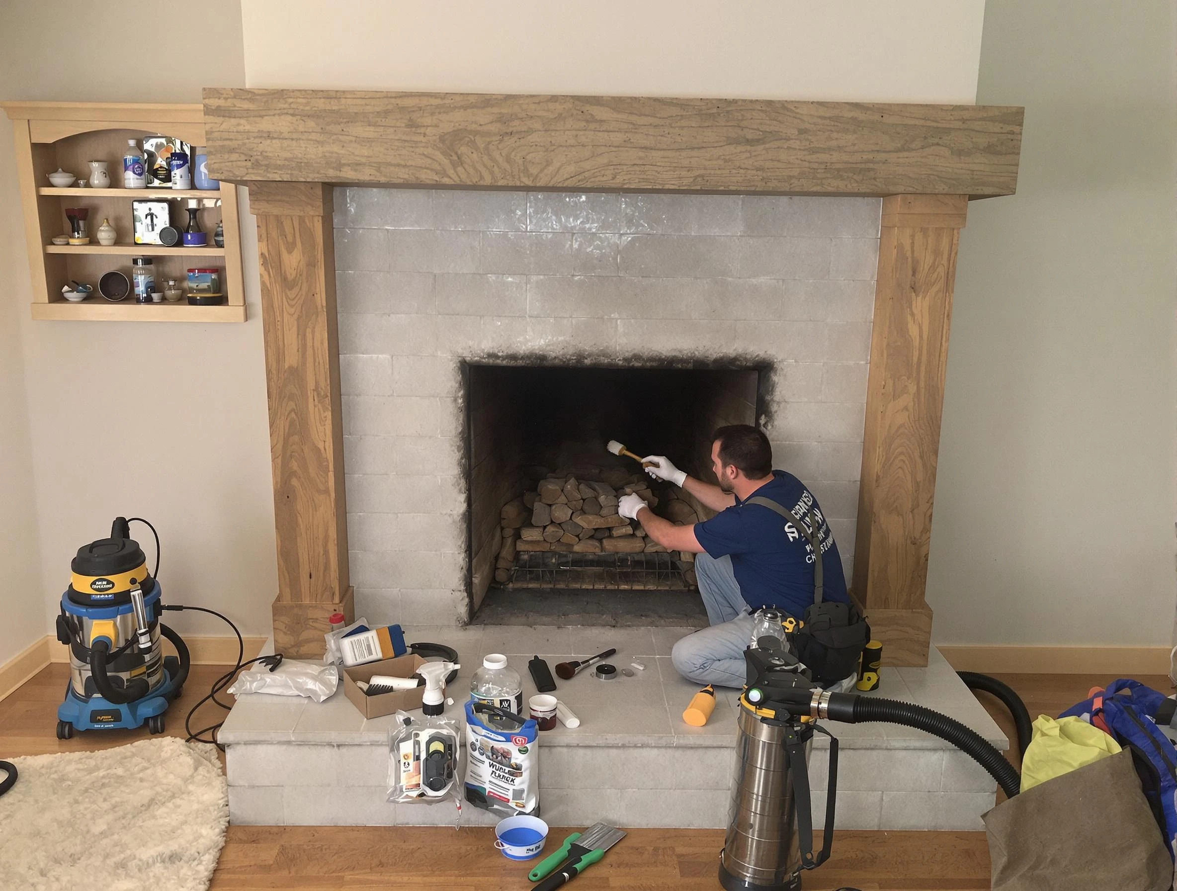 Detailed creosote removal process by Sandy Springs Chimney Sweep in Sandy Springs, GA